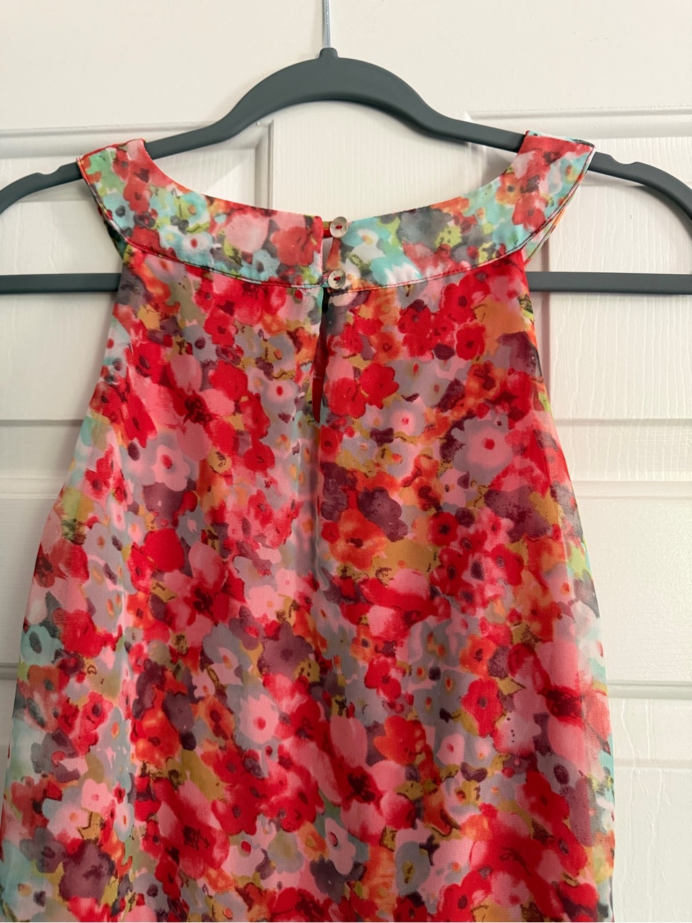 Wallis Red Multi Floral A-Line Women’s Top - Picture 7 of 10